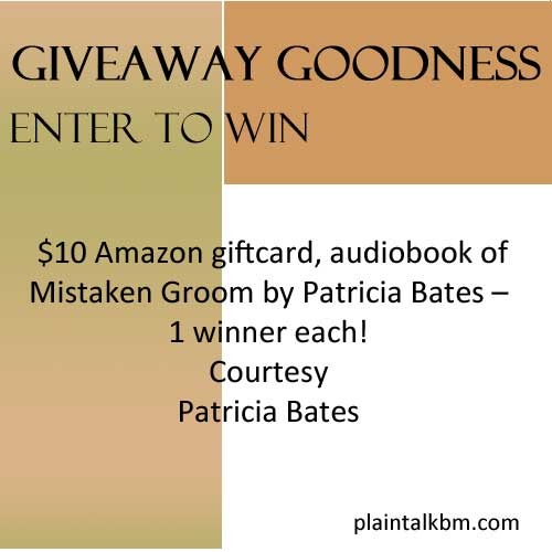 Patricia Bates giveaway