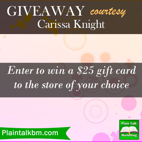 Carissa Knight giveaway