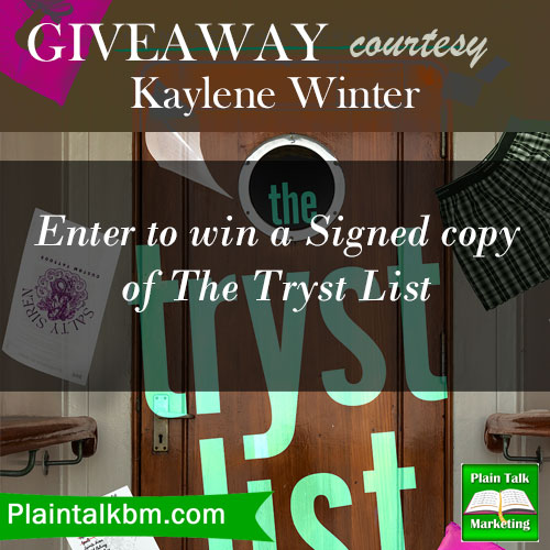 Kaylene Winter Tryst List giveaway